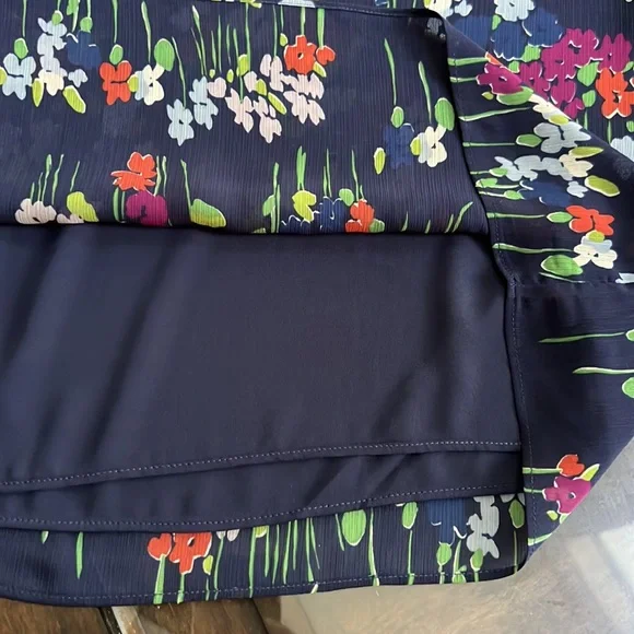 Lauren Ralph Lauren Floral Crinkle Georgette Blouse - Picture 10 of 14